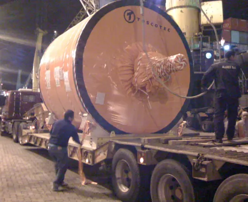 Transporte de turbina